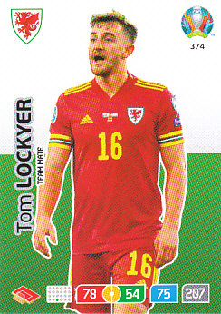 Tom Lockyer Wales Panini UEFA EURO 2020#374
